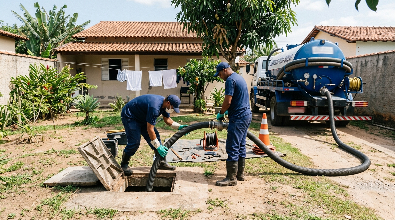 Limpeza de fossa séptica em Serra-ES