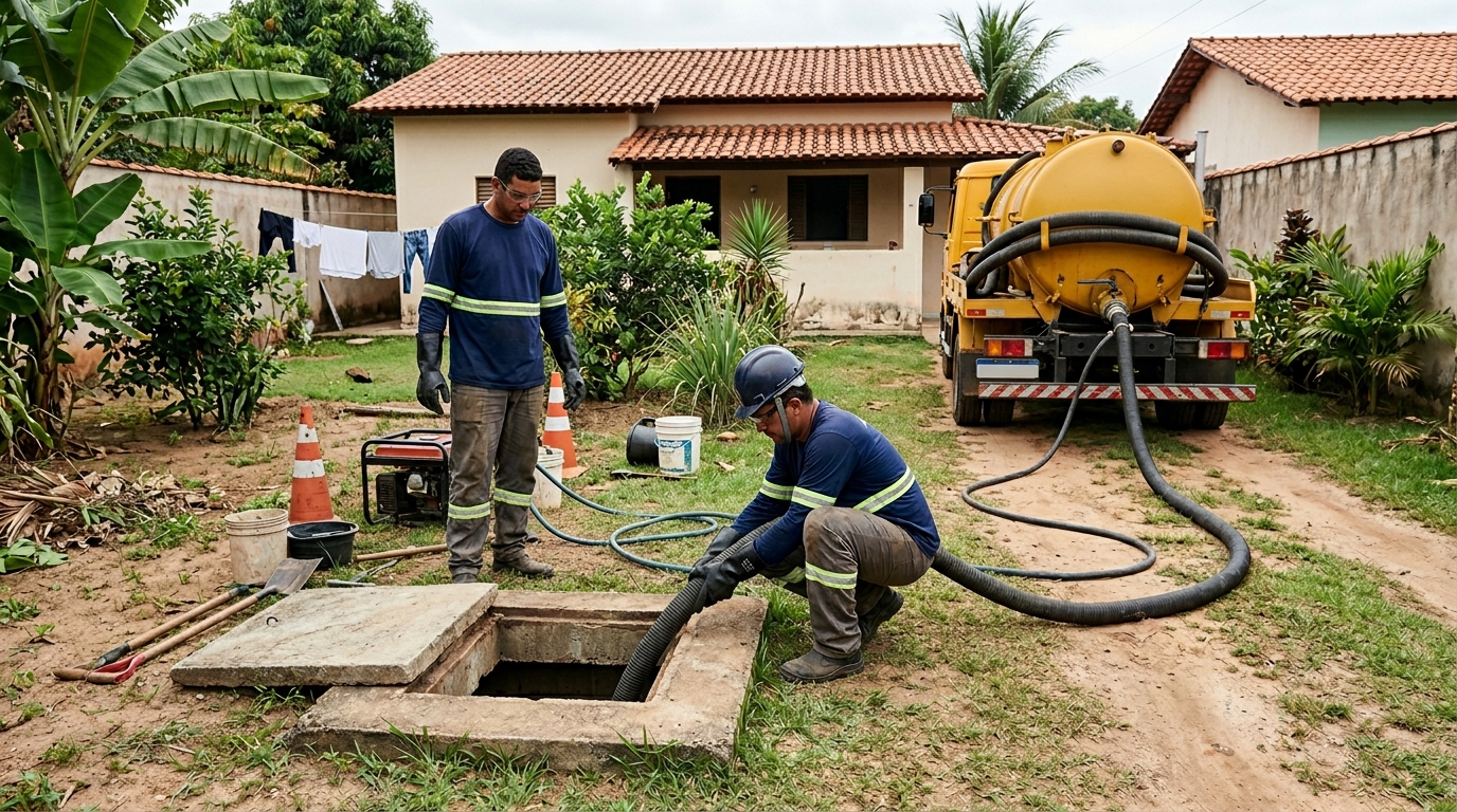 Desentupimento de fossa perto de mim em Serra-ES